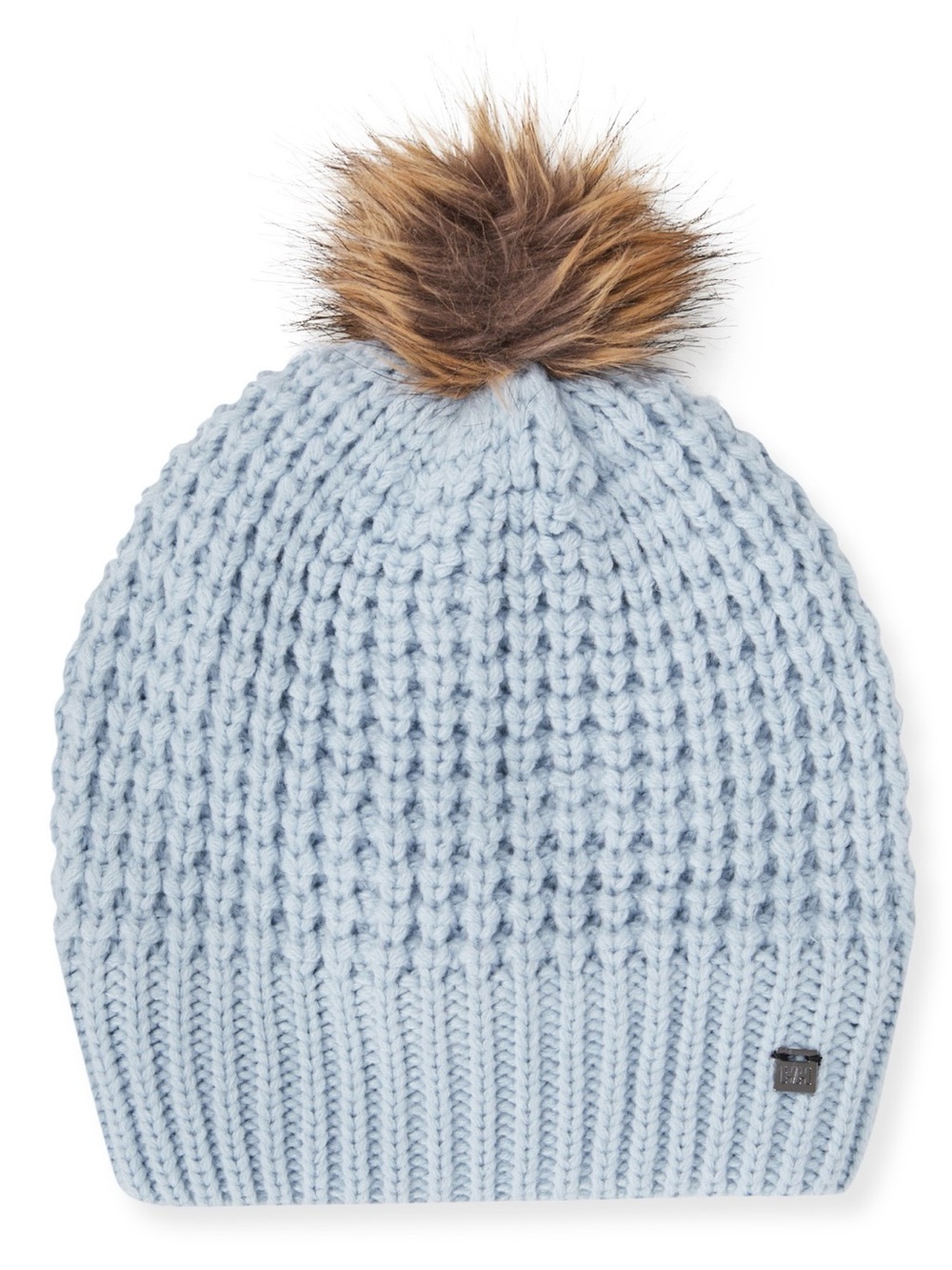 Helly Hansen Light Blue Knit Pom Pom Beanie